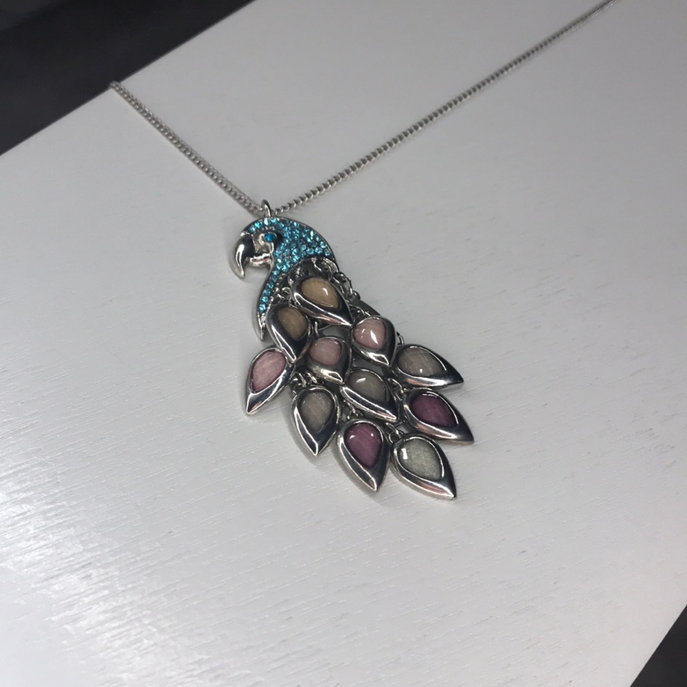 Peacock necklace